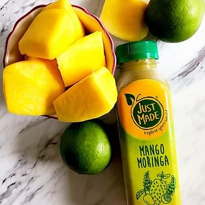 Just Made Mango Moringa Juice