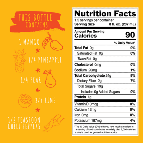 Spicy Mango Nutrition Ingredients