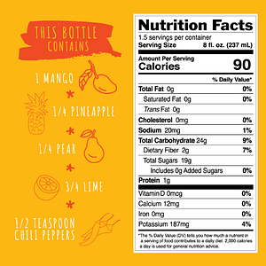 Spicy Mango Nutrition Ingredients