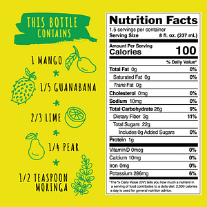 Mango Moringa Nutritional Incredients