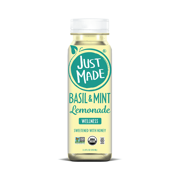 organic Basil and mint lemonade