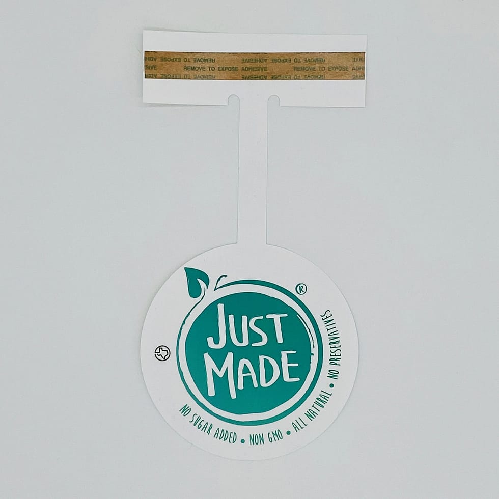 Just Made Juice Shelf Dangler